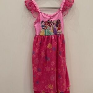 Disney Pink Princess Nightgown with Floral Design